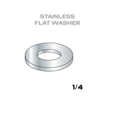 1/4" Stainless Steel Flat Washer